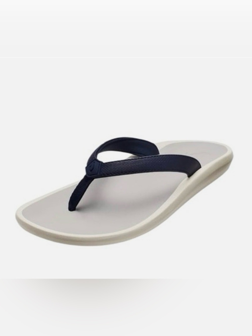 Olukai Pi’oe Comfort Waterproof Summer Beach Flip Flops Navy Strap Footbed Sz10